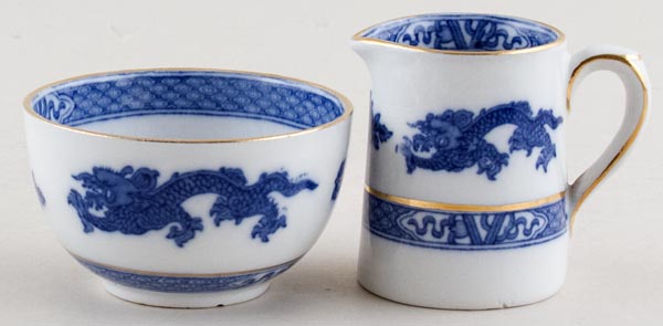 Jug or Creamer and Sugar Bowl small c1930s